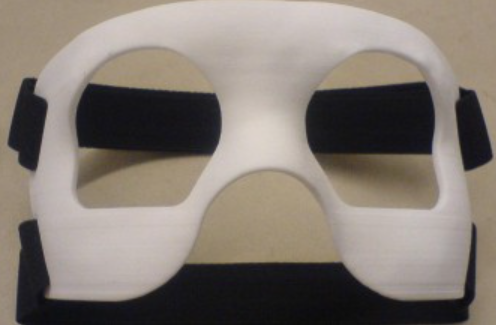 3Dプリンターの顔面防御用マスク