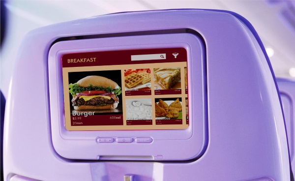 航空機の長時間の旅の疲れを癒す、3Dプリンターによる機内食の提供