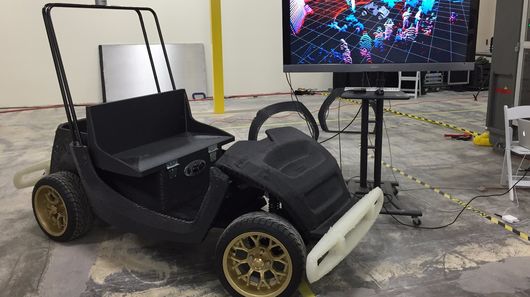 米大学と企業が協力して、ゴルフカートに似た3Dプリント車を発表