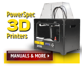 PowerSpec 3D Proはアメリカで人気の3Dプリンターです